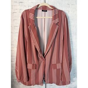 Torrid Womens Blazer 1 Button career, feminine pockets spring plus size ￼